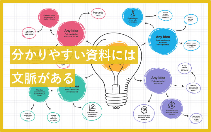 みんな気付いてない？分かりやすい資料には文脈がある