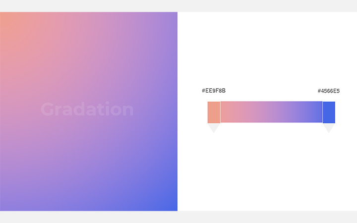 グラデーションパターン：桃紫（RGB：#6EC3E4）