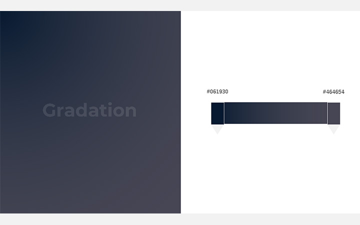 グラデーションパターン青（RGB：#061930）