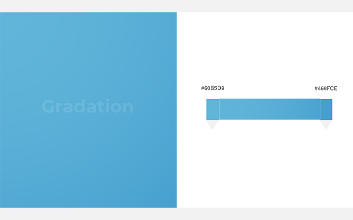グラデーションパターン：薄青（RGB：#60B5D9）