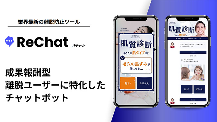 業界最新の離脱防止ツール「ReChat」