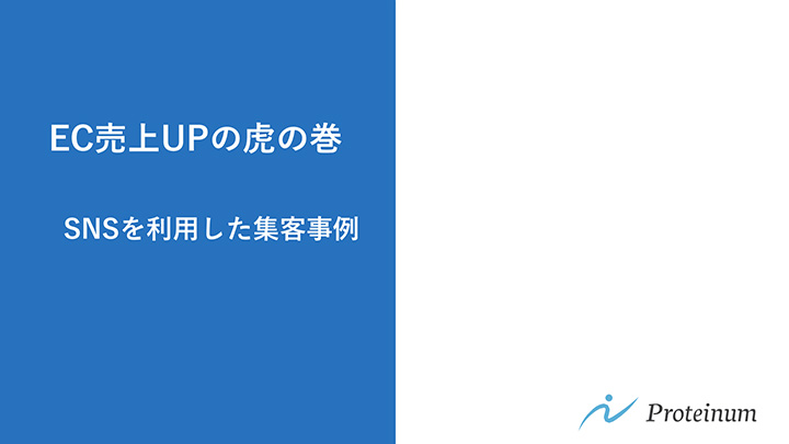 EC売上UPの虎の巻 SNSを利用した集客事例