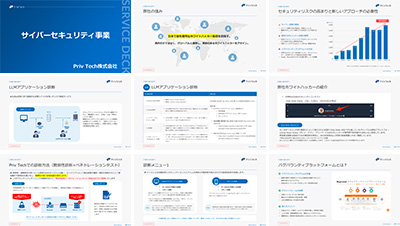 Priv Tech株式会社の資料目次イメージ