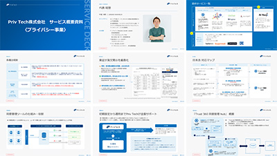Priv Tech株式会社の資料目次イメージ