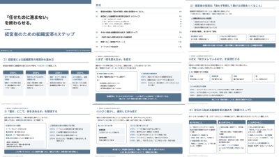 アーティエンス株式会社の資料目次イメージ